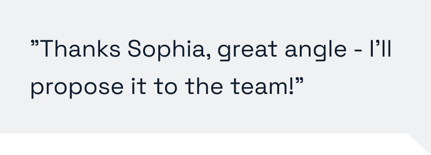Copy buddy chat conversation example